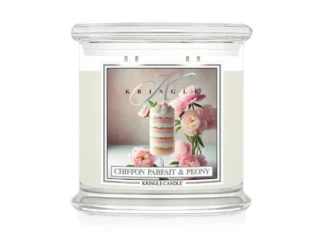 Kringle Candle Chiffon Parfait & Peony vonná sviečka 4-knôtová 907g