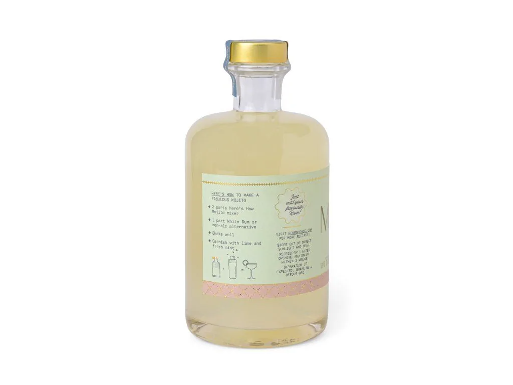 Here's How Margarita - 500ml sirup na prípravu koktejlu – Obrázok 2