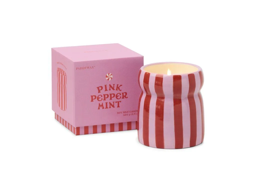 Paddywax CABANA Pink Peppermint vonná sviečka 184g