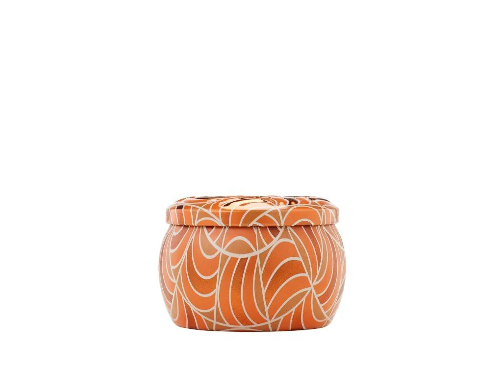 Voluspa Capsule Pumpkin Latte Mini Tin vonná sviečka 113g – Obrázok 3