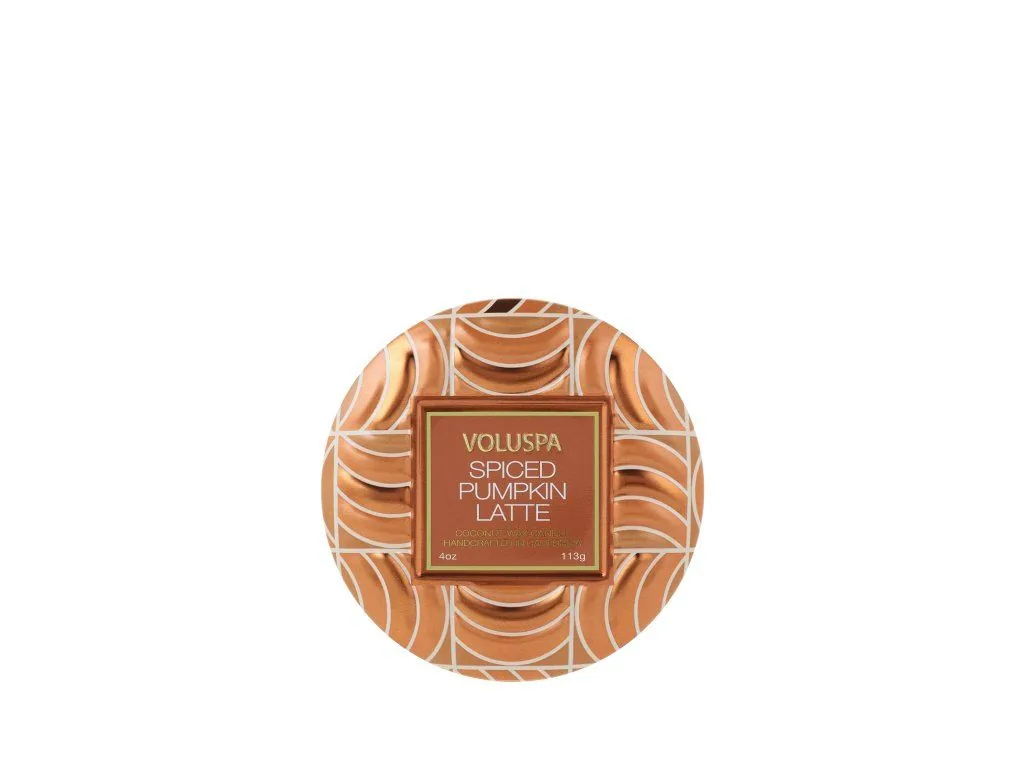 Voluspa Capsule Pumpkin Latte Mini Tin vonná sviečka 113g