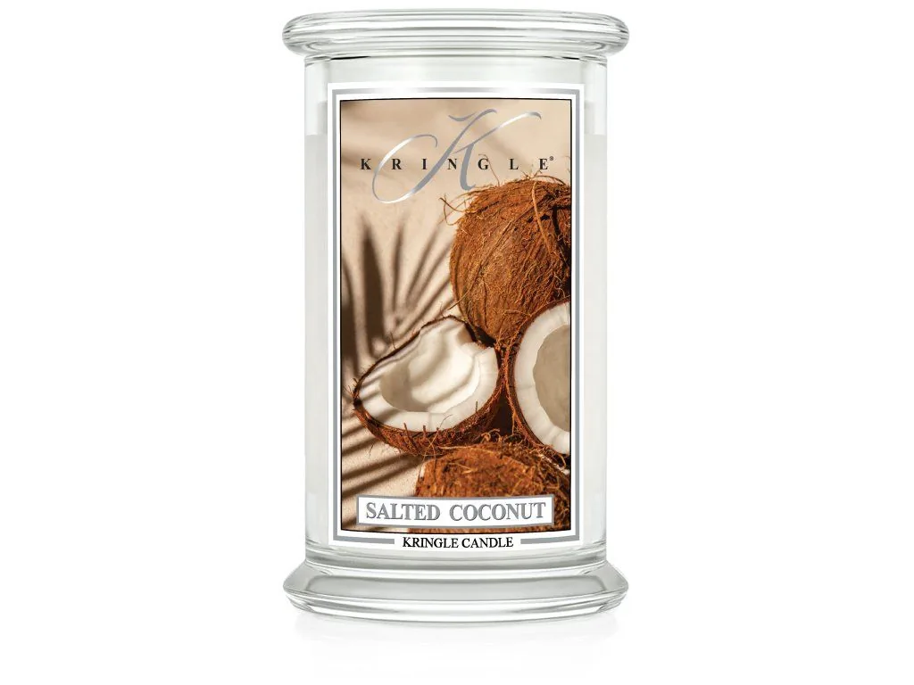 Kringle Candle Salted Coconut vonná sviečka veľká 2-knôtová (624 g)