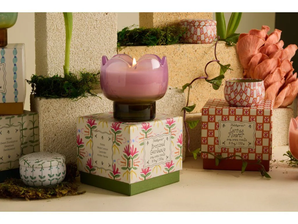 Paddywax TULIP Bronzed Gardenia vonná sviečka v plechovičke 56g – Obrázok 4