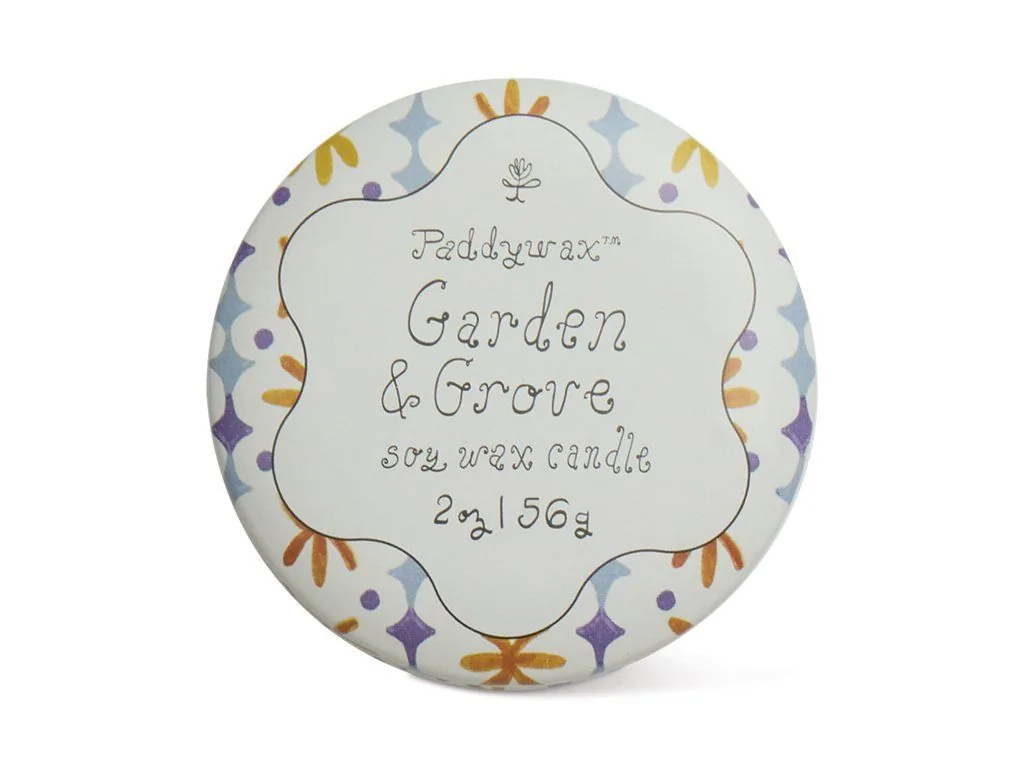 Paddywax TULIP Garden & Grove vonná sviečka v plechovičke 56g