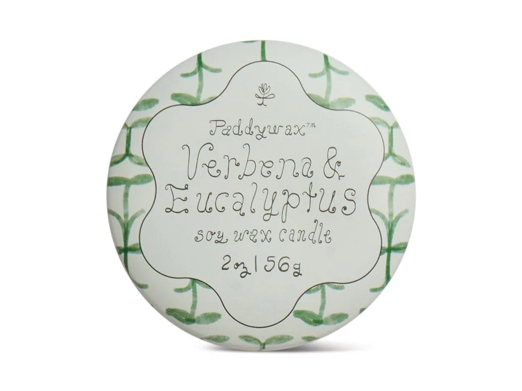 Paddywax TULIP Verbena & Lemongrass vonná sviečka v plechovičke 56g
