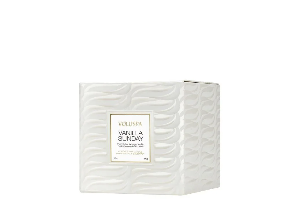 Voluspa Capsule Vanilla Sunday classic vonná sviečka (12oz / 340g) – Obrázok 2
