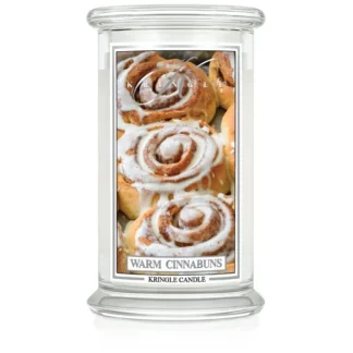 Kringle Candle Warm Cinnabuns vonná sviečka veľká 2-knôtová (624 g)
