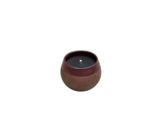 Paju Terra Burgundy exteriérová sviečka v keramickej nádobe 13,5 x 13,5 x 13,5 cm