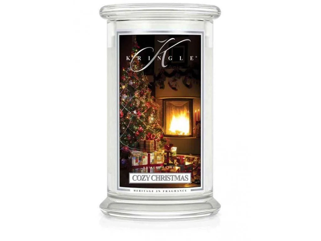 Kringle Candle COZY CHRISTMAS vonná sviečka veľká 2-knôtová (624 g)
