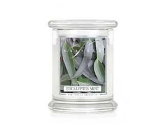 Kringle Candle Eucalyptus Mint vonná sviečka stredná 2-knôtová (411 g)