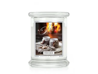 Kringle Candle Fireside vonná sviečka stredná 2-knôtová (411 g)