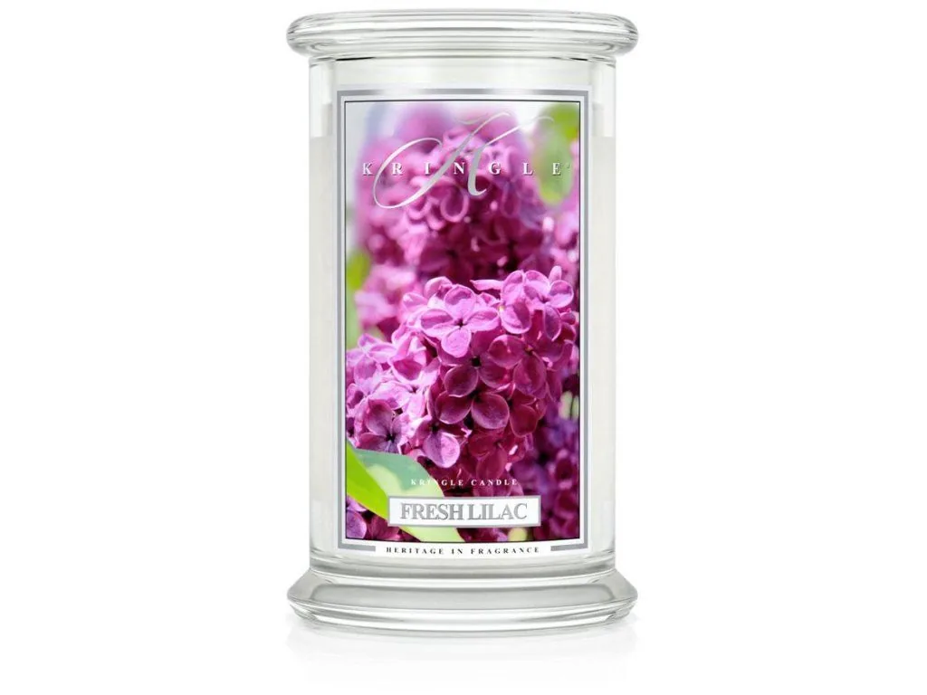 Kringle Candle Fresh Lilac vonná sviečka veľká 2-knôtová (624 g)