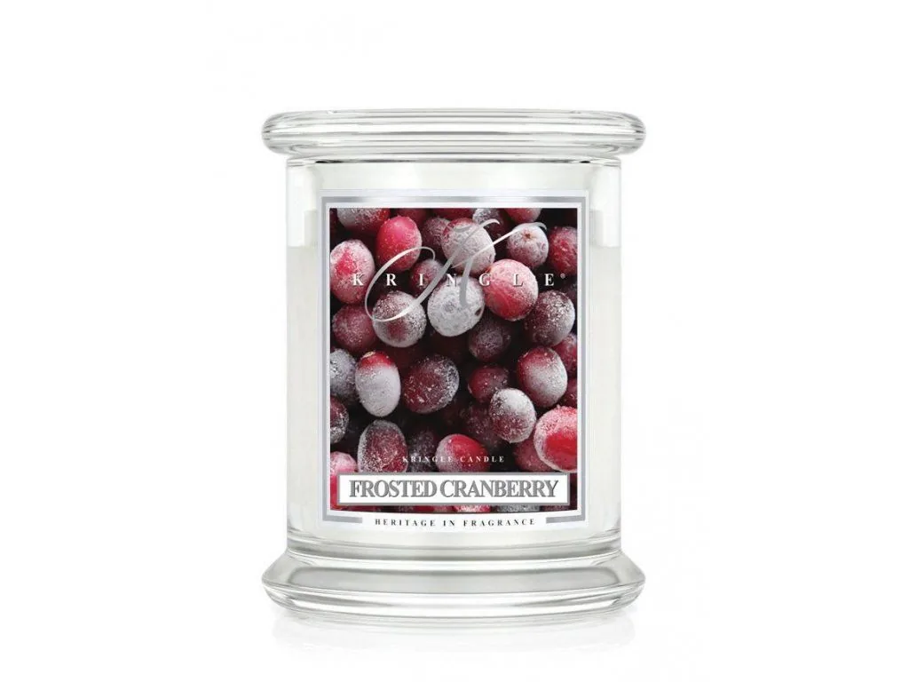 Kringle Candle Frosted Cranberry vonná sviečka stredná 2-knôtová (411 g)