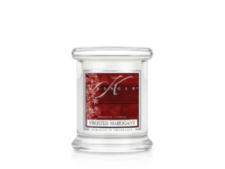 Kringle Candle Frosted Mahogany vonná sviečka mini 1-knôtová (127 g)