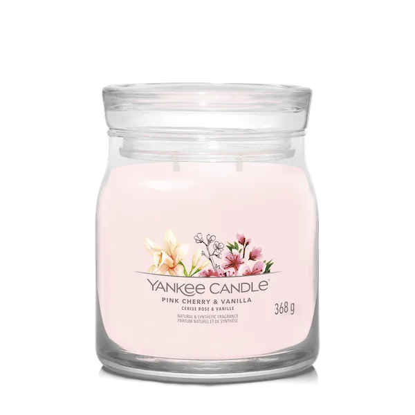 YC Signature Sviečka Stredná Pink Cherry & Vanilla
