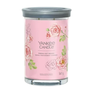 YC Signature Veľká Sviečka Tumbler Fresh Cut Roses