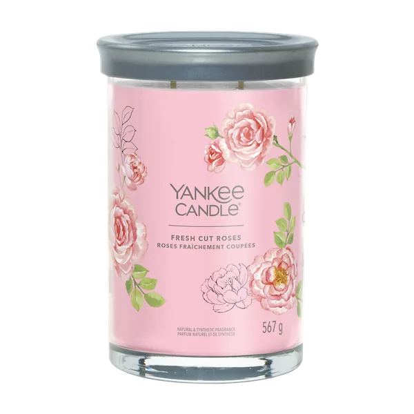YC Signature Veľká Sviečka Tumbler Fresh Cut Roses