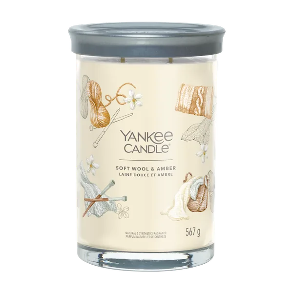 YC Signature Veľká Sviečka Tumbler Soft Wool & Amber
