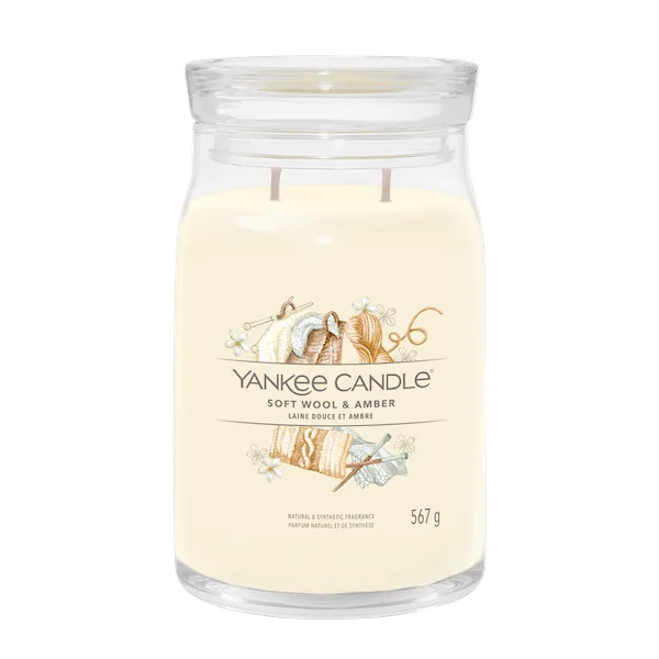 YC Signature Sviečka Veľká Soft Wool & Amber