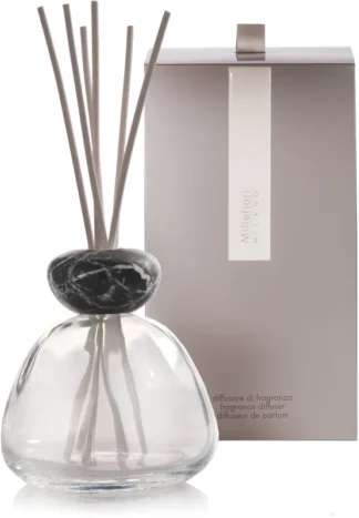 MF Air Design Difuzér Marble Čierny / Číre Sklo