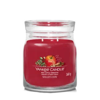 RED APPLE WREATH — Stredná sviečka Signature 368g