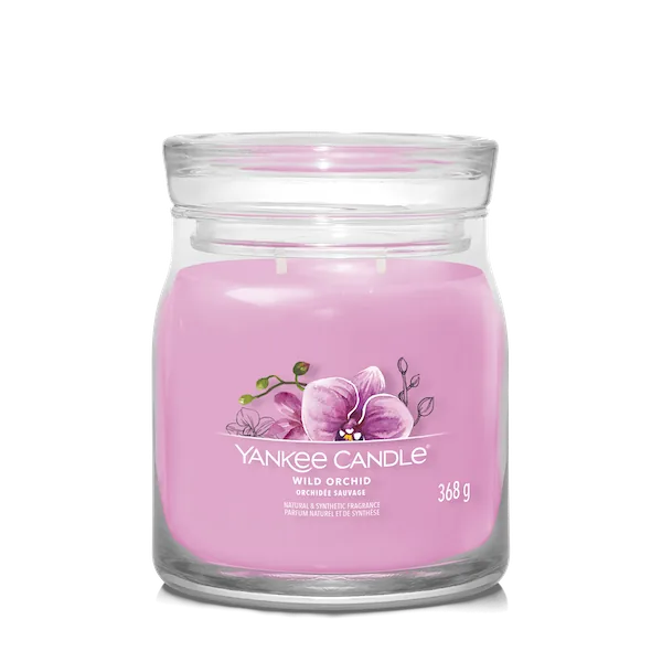 WILD ORCHID — Stredná sviečka Signature 368g
