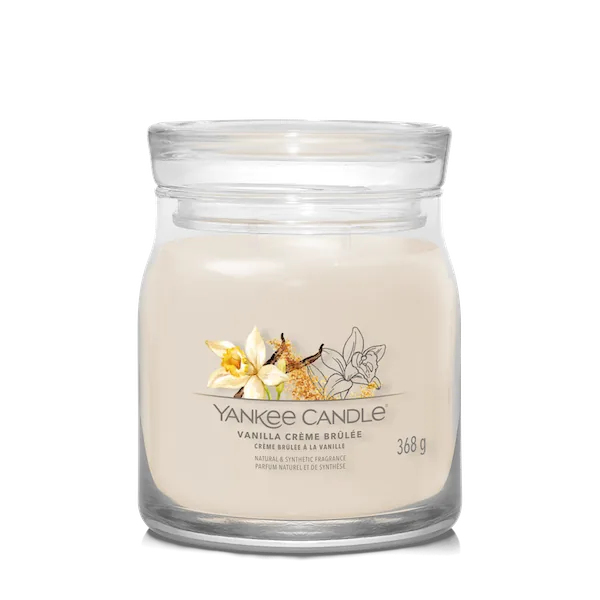 VANILLA CREME BRULEE — Stredná sviečka Signature 368g