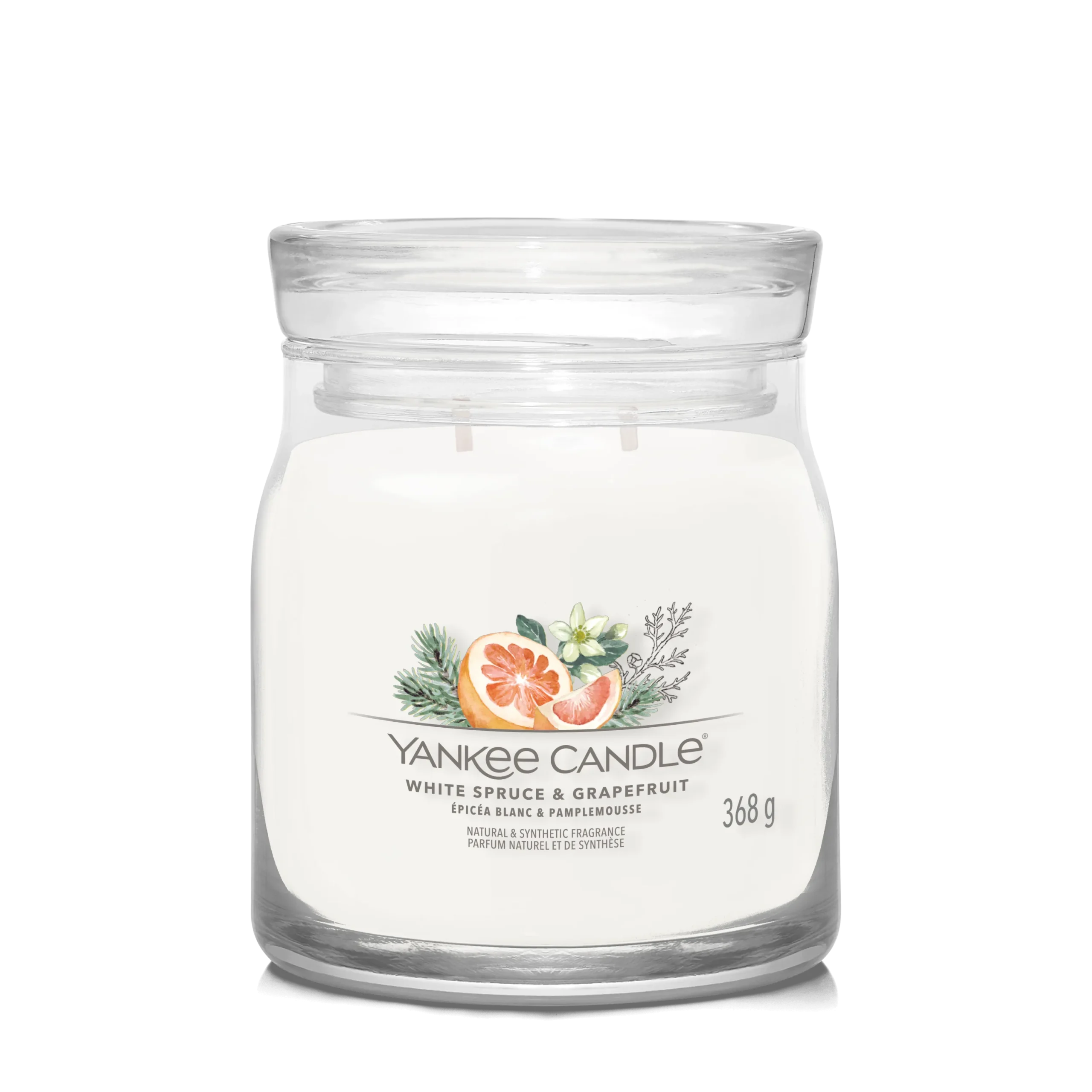 WHITE SPRUCE & GRAPEFRUIT — Stredná sviečka Signature 368g