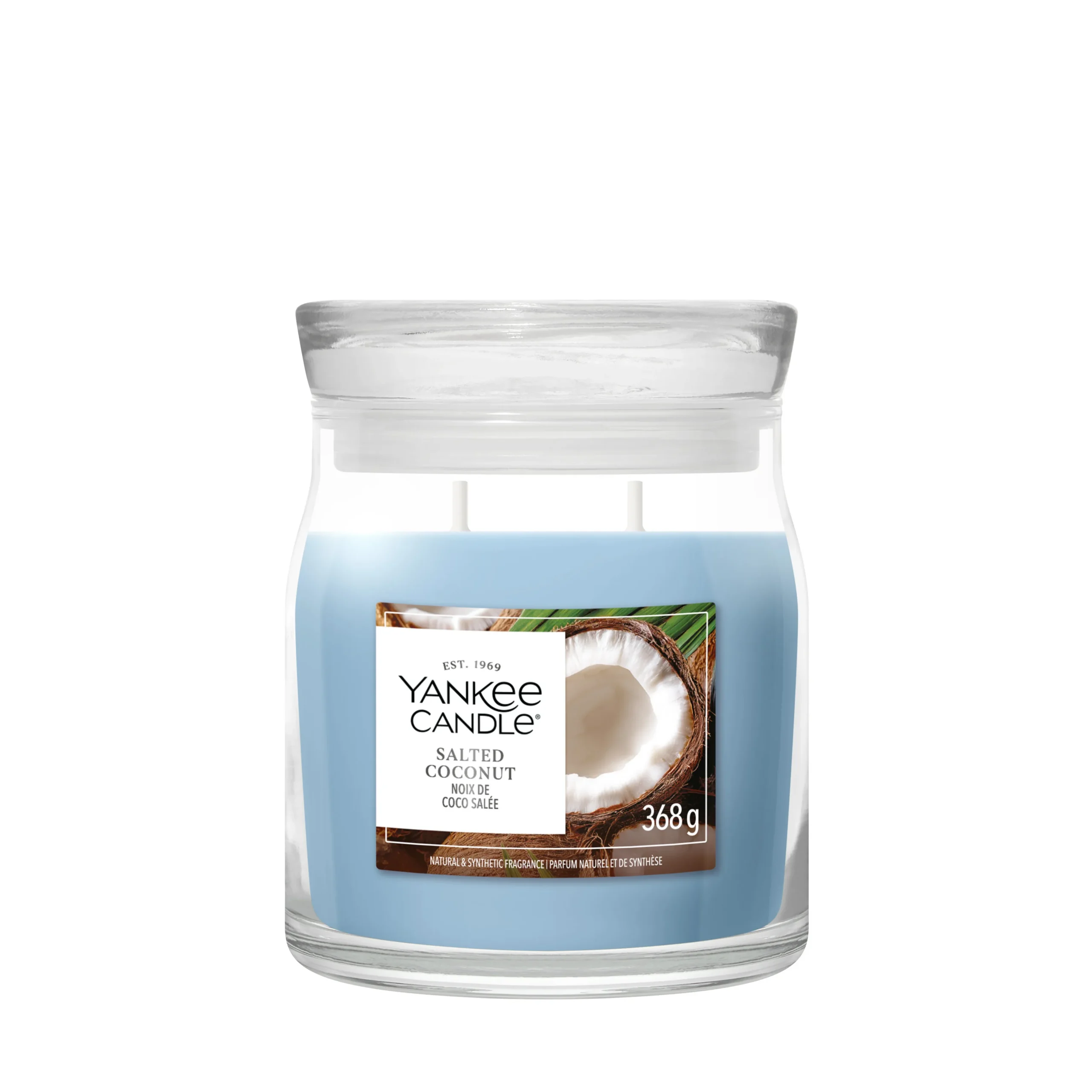 SALTED COCONUT — Stredná sviečka Signature 368g