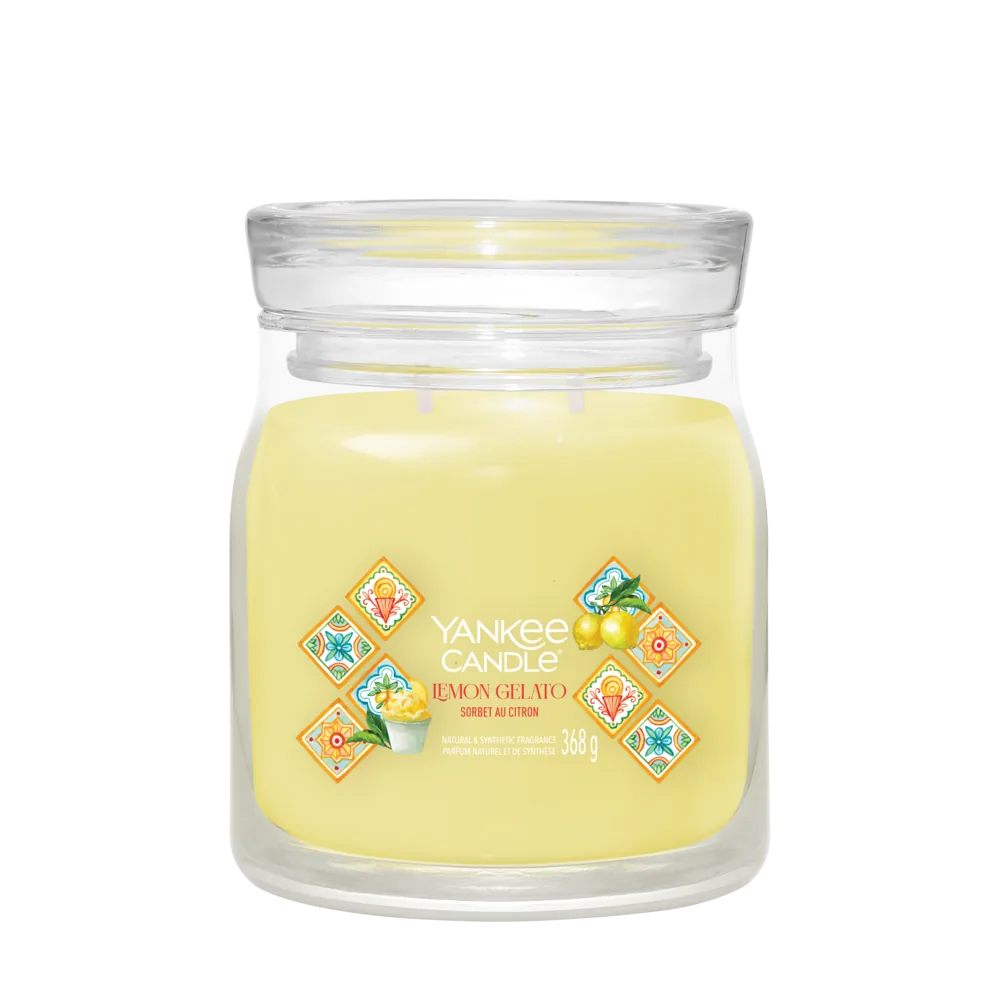 LEMON GELATO — Stredná sviečka Signature 368g