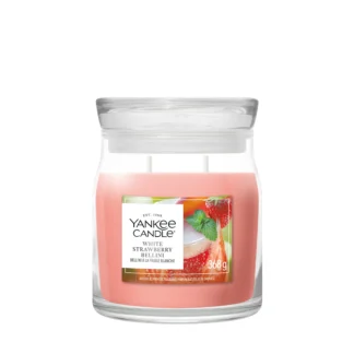 WHITE STRAWBERRY BELLINI — Stredná sviečka Signature 368g