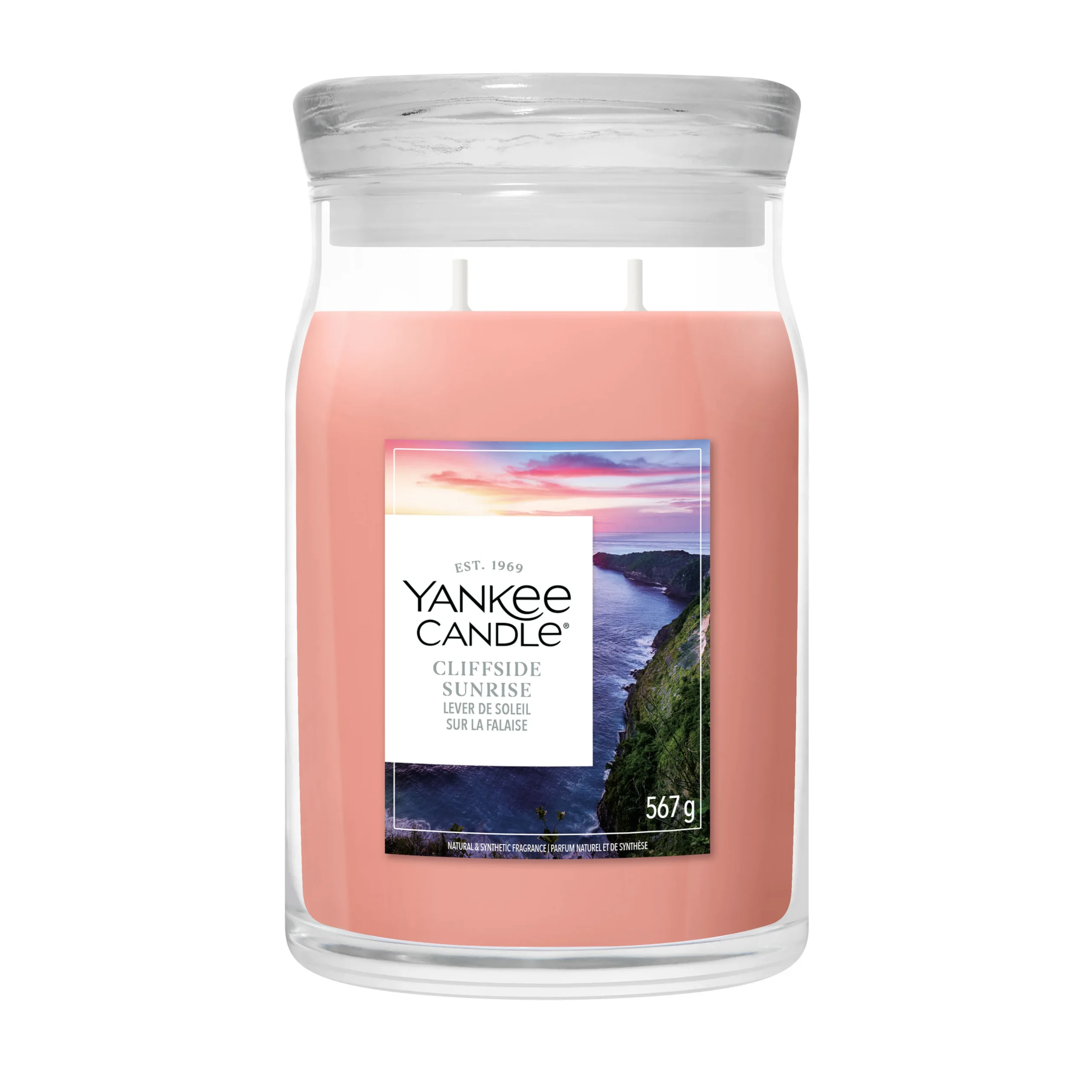CLIFFSIDE SUNRISE — Veľká sviečka Signature 567g