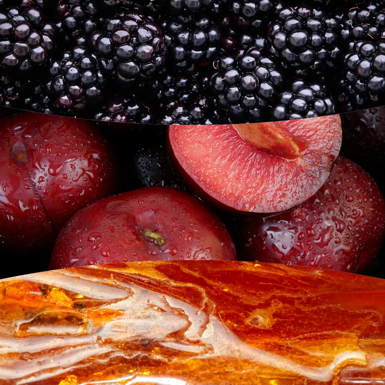 VELVET PLUM — Stredná sviečka 275g – Obrázok 2